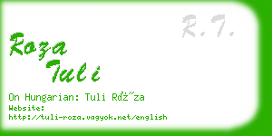 roza tuli business card